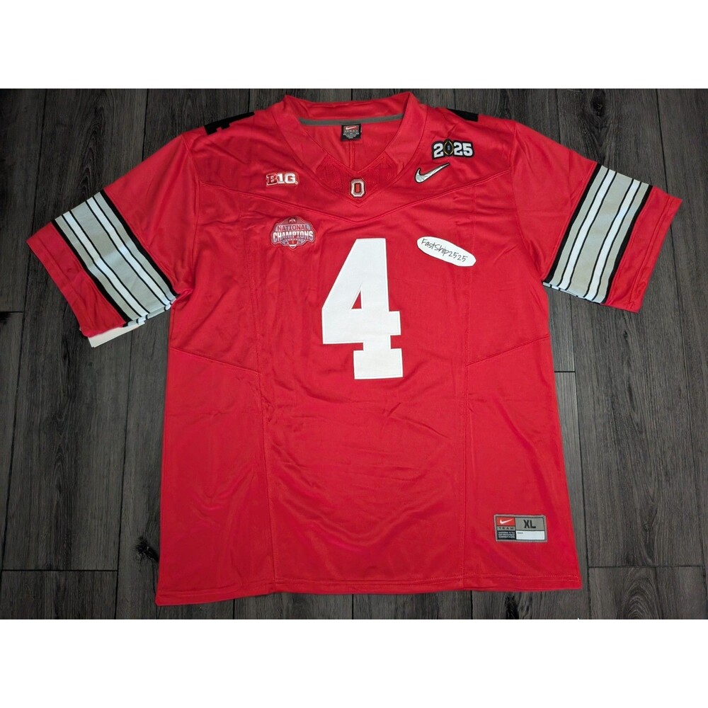 🚨 Jeremiah Smith #4 Ohio State Buckeyes Stitched Heritage 🏈 Jersey Men's 2XL - Picture 5 of 5